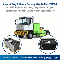 Tracteur de manutention aéroportuaire robuste à batterie lithium 80V 700Ah LiFePO4 pour avions à fuselage large