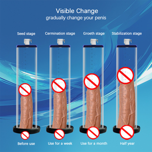 Cilindro de vacío para mejorar las bombas del pene Acrílico transparente no cónico sin costuras con marcas de medición y ajuste de bloqueo - Product Image 5