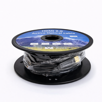 Câble à fibres optiques HD 2.0 AOC 4K 60Hz 18 Gbps, câble optique actif haute vitesse pour projecteur, moniteur, téléviseur longue distance