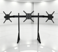 Support universel pour trois écrans de simulation de course avec pied VESA en aluminium 4080 pour 32 moniteurs triples