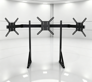 Soporte Universal para Tres Monitores con Base VESA para Simulación de Carreras, Soporte de Aluminio 4080 para 32 Pulgadas, Soporte para Tres Pantallas - Product Image 1