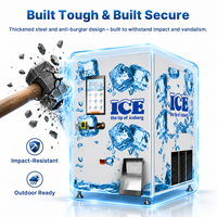 Fabricant de distributeurs automatiques de glace, distributeur automatique de glace et d'eau 3-en-1 en libre-service, distributeurs automatiques de glace et d'eau commerciaux