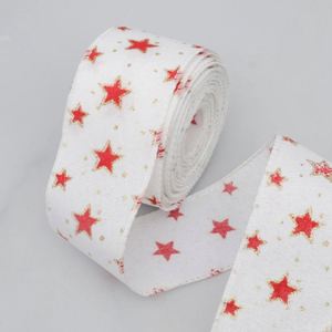 Ruban en toile de jute filé de haute qualité Festiva 6,3 cm à motif œuf de Pâques pour la décoration de la Saint-Patrick et de Pâques, 10 yards/rouleau - Product Image 2