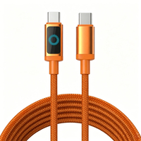 Cable STONGWIRE 60-240W 3A con Indicador LED, Trenzado de Nailon, Conductor de Cobre Puro y Aleación de Aluminio, USB-C PD 3.1, Carga Rápida para iOS y Computadora