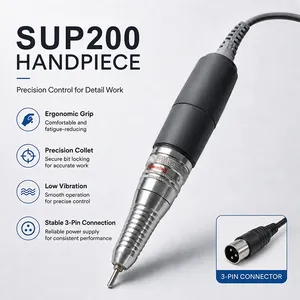 SUP200 Taladro Eléctrico Portátil para Uñas, Máquina de Manicura y Pedicura, Equipo de Arte de Uñas para Salón de Belleza - Product Image 6