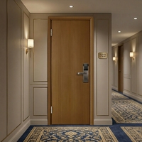 Porte en bois ignifuge, design moderne, insonorisée, porte en bois résistante au feu, homologuée UL EN, résistance au feu 20/30/45/60/90 minutes pour hôtel