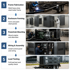 Groupe électrogène diesel fiable et haute efficacité, 20KW~800KW, prêt à être expédié, prix usine, solutions Cummins Yuchai Weichai - Product Image 5