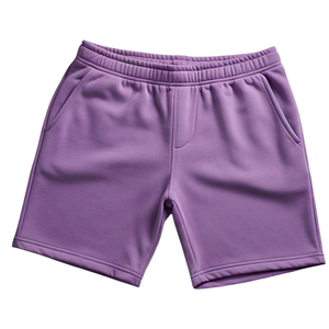 Wholesale Polyester/Cotton French Terry Men's Sweat Shorts Custom Logo Mid Waist <b>Elastic</b> Waist Solid Printed Casual Outdoor - Product Image 2