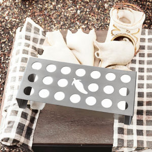 Grille de barbecue en acier inoxydable à 20 trous, rôtissoire à poivre en métal, accessoires pour café, barbecue d'extérieur avec plaques, charbon de bois facile à utiliser - Product Image 3