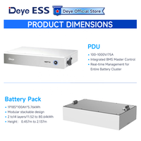 Batterie solaire au lithium Deye ESS GB-L Lite haute tension empilable 100ah Lifepo4 à cycle profond IP66