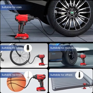 Pompe à <span class=keywords><strong>air</strong></span> pour voiture sans fil, pompe gonflable portable, compresseur d'<span class=keywords><strong>air</strong></span> rechargeable, gonfleur de pneus automatique numérique pour voiture - Product Image 5