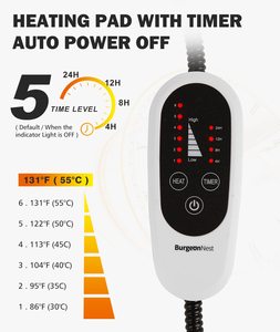 Verbesserte elektrisch beheizte Hunde katze <span class=keywords><strong>Pad</strong></span> Temperatur verstellbare Haustier bett wärmer Decke Matte Haustier Heizkissen für Hunde Katzen mit Timer - Product Image 4