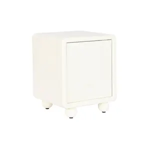 MDF <b>NIGHTSTAND</b> 45X40X55 1 DOOR 3D WHITE - Product Image 5