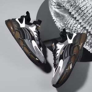 Zapatillas Deportivas Transpirables de Malla para Hombre, Zapatos Casuales con Cordones, Ligeros, Antideslizantes, a la Moda, Gruesos - Product Image 6