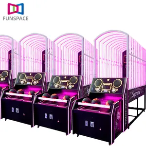 Funspace Precio de fábrica Indoor Arcade Máquina de baloncesto de juego interactivo de competición para adultos que funciona con monedas