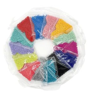 Accesorios <span class=keywords><strong>para</strong></span> pulsera DIY, pintura <span class=keywords><strong>para</strong></span> hornear, cuentas de mijo, Color sólido, sueltas, 2, 3, 4mm, cuentas de cristal, punto de cruz, venta al por mayor - Product Image 5