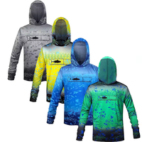Chemise de pêche pour homme sur mesure, protection UV, antibactérienne, grande taille, en spandex/polyester, imprimée par sublimation, UPF50