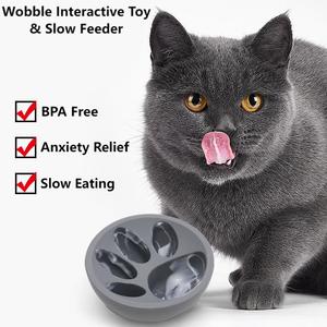 Jouet mangeoire lente pour <span class=keywords><strong>chien</strong></span> Porte-friandises remplissable Freezable Distributeur de nourriture pour animaux de compagnie Mangeoire congelée <span class=keywords><strong>Chien</strong></span> Chat Traiter Lécher Bol Pet Wiggle Toy - Product Image 2