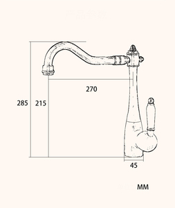 Deck Mounted European Single Handle <strong>Brass</strong> Flexible Rotatable Electroplated Kitchen Faucet Single Hole 360 Degree Ceramic Valve - Product Image 6