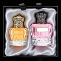 Bouteille de Parfum en Verre Vide Personnalisée de Luxe à Marque Privée avec Boîte, 30ml 50ml 100ml, pour Emballage Vaporisateur, MOQ 1000 Pièces