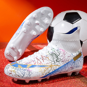 Brand Logo Custom High Top Professional AG TF Plus EU 47 48 US 13 <strong>14</strong> <strong>Size</strong> Leather Training <strong>Football</strong> Shoes Soccer <strong>Boots</strong> for Men - Product Image 5