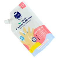 Sacs en plastique imprimés sur mesure, pochettes réutilisables à bec verseur pour l'emballage de savon liquide pour les mains