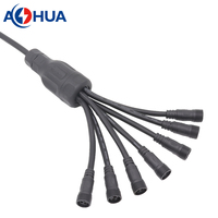 Câble d'extension solaire intelligent LED pour éclairage public M15, connecteur étanche mâle-femelle, solution de câblage DIY