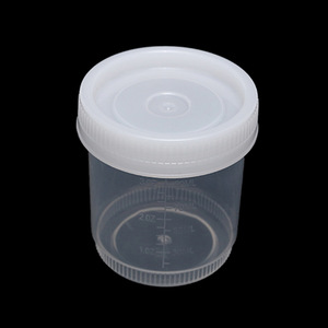 Gobelet de prélèvement d'échantillons urinaires de 90 ml, à bouchon à vis, jetable, en plastique transparent, gradué, stérile - Product Image 2