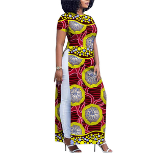 Vêtements africains imprimés Yibaoli pour femmes, <span class=keywords><strong>en</strong></span> coton ciré Ankara, robes longues - Product Image 1