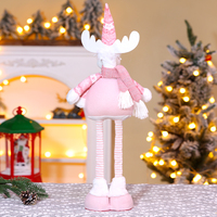 Weihnachtliches Plüschtier, Weihnachts-Stoffpuppe, Festliche Kuscheltiere, Weiche Dekoration, Weihnachtsmann, Papa Noel, Plüsch-Rentier, Elch, Schneemann
