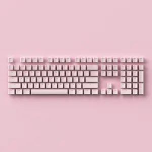 Akko Sakura Jelly Keycap Set OEM Profile 108 Keys ABS PC Material Mechanical Keyboard Keycap For RGB Gaming