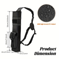 Tir à l'arc léger flèche carquois pliable compact hanche flèches sac avec poche système Molle pendu pour la chasse au tir à la cible