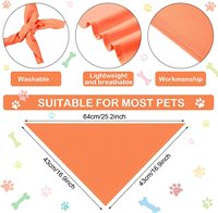 En gros Sublimation Imprimé Solide Couleur Triangle Pet Bandana Logo Personnalisé Chat Chien Écharpe Bandana Pour Petits Et Grands Chiens