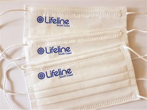 Masker Wajah Sekali Pakai 3 Lapis Non-woven dengan Tali Pengikat Telinga dan Pencetakan Logo Kustom - Product Image 2