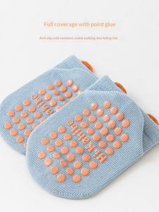 25 paires de chaussettes antidérapantes pour bébé, motif 3D mignon, design <span class=keywords><strong>bateau</strong></span> court, pour la maison, printemps-été - Product Image 5