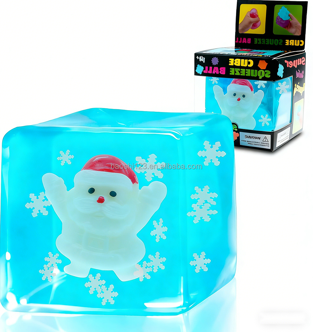 5.5cm Luminous toy(box)-Santa