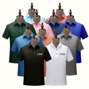 Healthy Breathable Anti-Wrinkle Plain Polo Collar T Shirts Men Custom Logo Polo T Shirts - Product Image 4