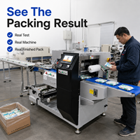 Machine d'emballage industrielle pour les produits de première nécessité avec écran tactile PLC, machine d'emballage horizontale automatique à flux continu