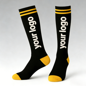 Calze da Calcio Antiscivolo Campione Gratuito per Campi in Erba Sintetica, in Cotone Traspirante Premium, con Lettere Personalizzabili, Prevenzione delle Vesciche alle <span class=keywords><strong>Scarpe</strong></span> - Product Image 3