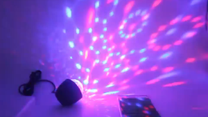 Mini-projecteurs LED USB Crystal Flash pour scène, DJ, rétro, <span class=keywords><strong>POJ</strong></span> avec boule à mouvement sonore, IP65, pour discothèque et fêtes à domicile - Product Image 4
