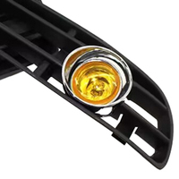 Pour 1998-2004 V-W Mk4 Jetta Golf GTI Grille de pare-chocs avant avec feu antibrouillard en tungstène et accessoires extérieurs pour feux de jour