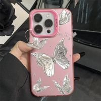 Coques de téléphone antichoc de luxe avec motifs papillons pour iPhone 17 Air 16 15 Plus Pro Max 14 13 12 11 X XR – Housse de protection
