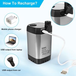 Hot Bán Xách Tay 6000MAh Có Thể Sạc Lại Điện Vòi Hoa Sen Bơm Thông Minh Hiển Thị Kỹ Thuật Số Nhiều Phun Nhỏ Vòi Phun Cắm Trại - Product Image 6