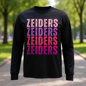 T-shirt vintage a maniche lunghe Zeiders con design personalizzato con nome - Product Image 3