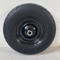Roue anti-crevaison de haute qualité 3.50-8 pour brouette, chariot à main, chariots à outils