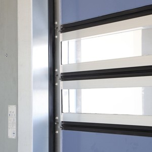 Rodillo de repuesto resistente al fuego enrollable persiana de seguridad de malla perforada logística DHL personalizada - Product Image 6