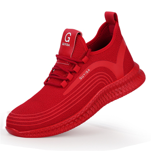 À la mode anti-dérapant semelle en caoutchouc ingénieur hommes sneaker bois acier orteil chaussures de sécurité - Product Image 4