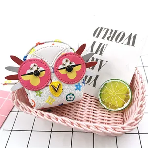 Mini portefeuille sac voiture porte-clés cadeau Kawaii mignon sac à main fille dames Animal hibou forme pochette porte-monnaie sac à main