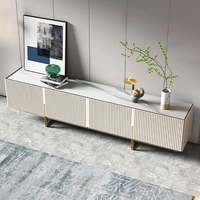 Meuble TV en bois élégant, combinaison table basse, design de panneau, style nordique moderne, rangement, chambre à coucher, entrée, salon