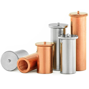 Entretoises en aluminium soudées M2.5 M3, plaquées <span class=keywords><strong>zinc</strong></span>, à <span class=keywords><strong>souder</strong></span> par points, pour montage de circuits imprimés, avec goujons et écrous de soudure - Product Image 1